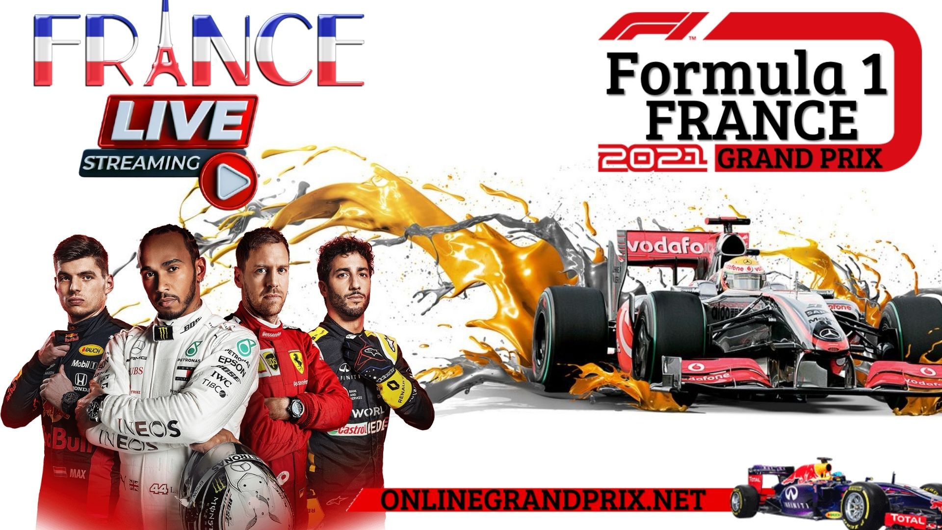 Formula 1 France Grand Prix Live Streaming