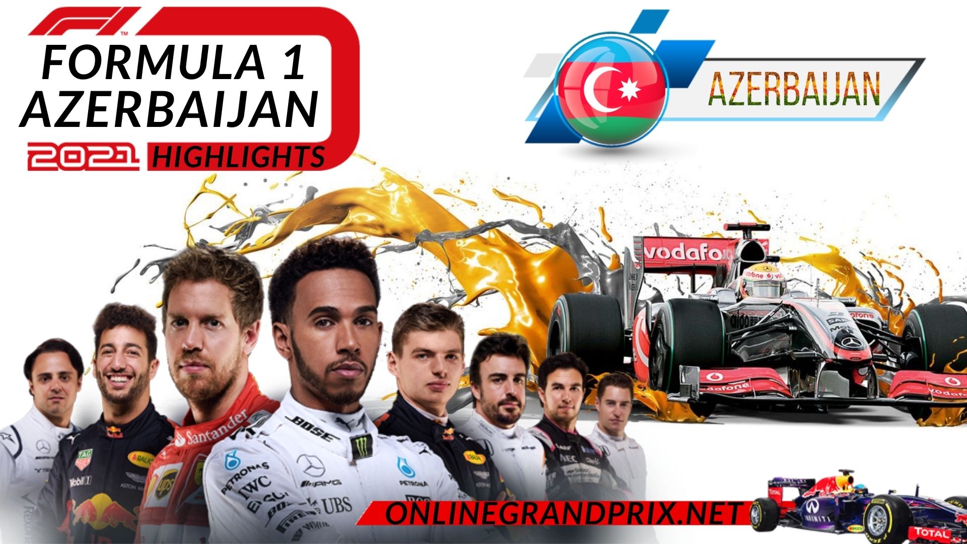 Azerbaijan GP F1 Highlights 2021