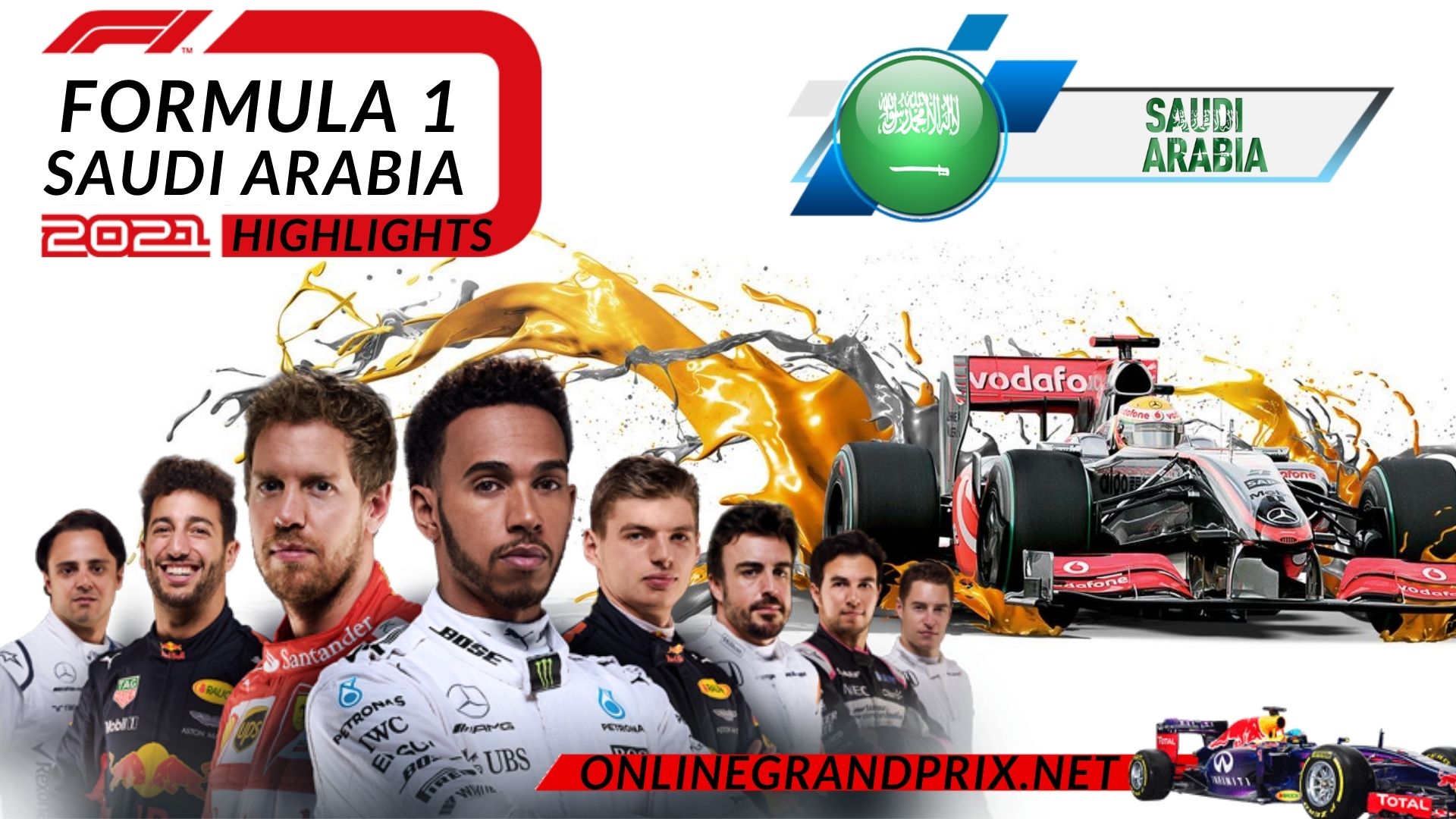 Saudi Arabia GP F1 Highlights 2021