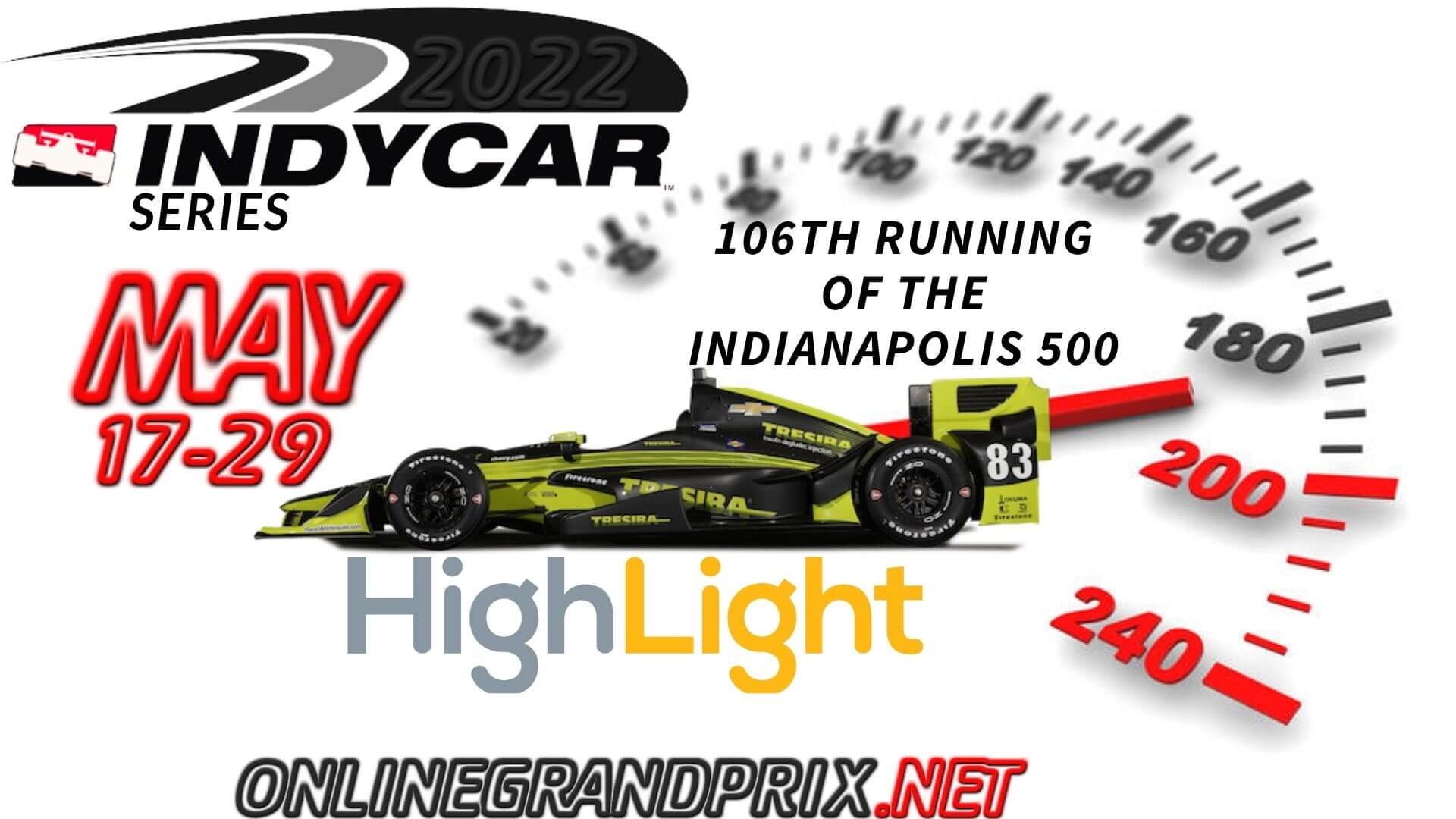 106th Running Of The Indianapolis 500 Highlights INDYCAR 2022