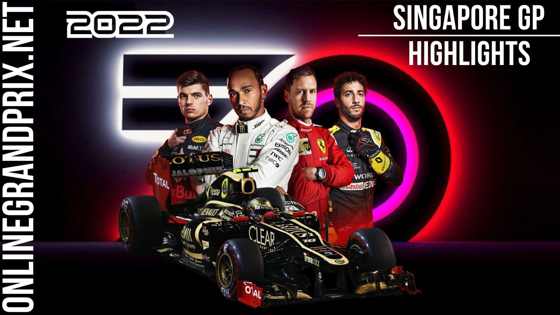 Singapore GP F1 Highlights 2022